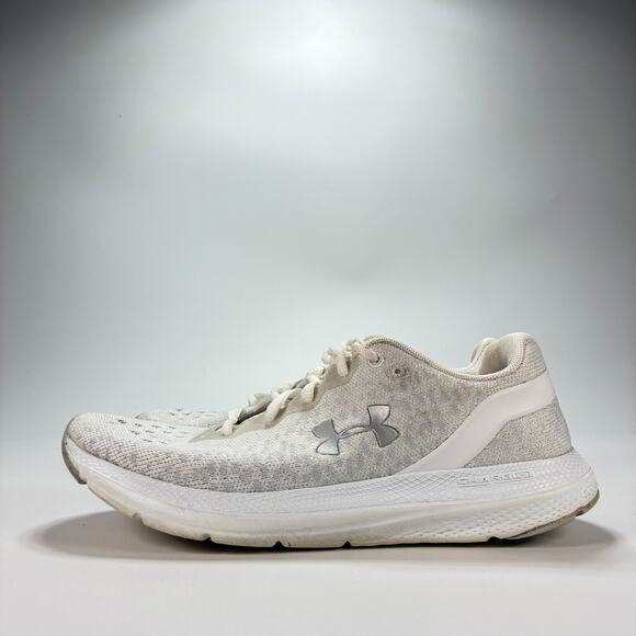 Under Armour Charged Impulse Knit Gray Running Shoes 3022603-100 Women's Size 8 - Picture 4 of 10